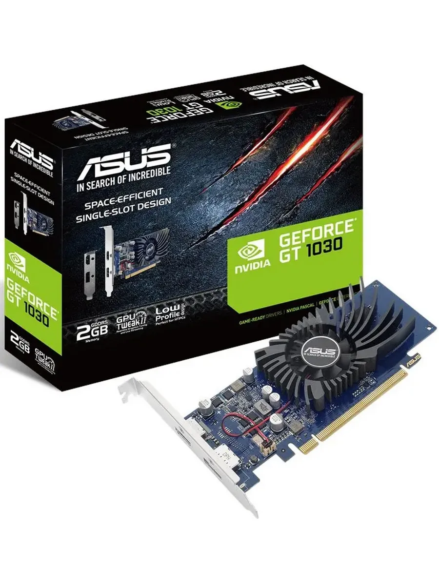 Asus Видеокарта PCI-E GeForce GT 1030 (GT1030-2G-BRK)