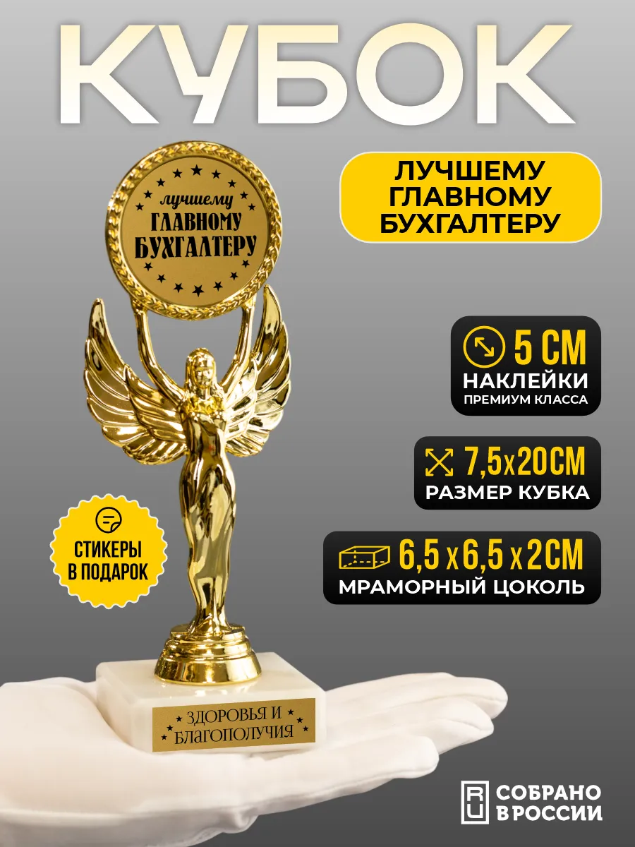 Кубок для награждения Лучшему главному бухгалтеру