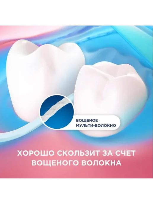 Oral-B Зубная нить Essential floss вощеная мятная 50 м 2 шт, 50 м, 2 шт, фото 7