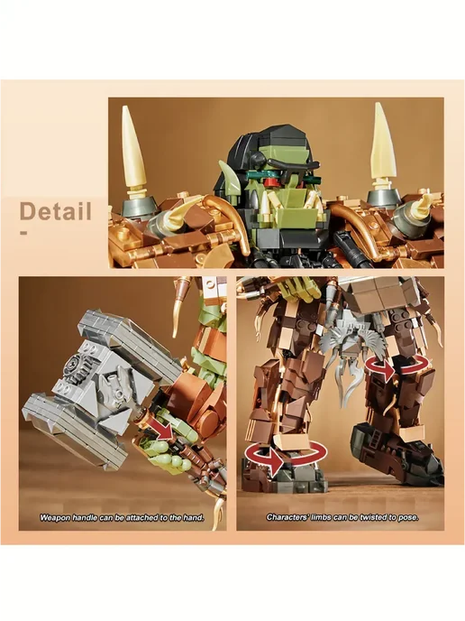 LEGO Конструктор Варкрафт Тралл 1776 деталей, зеленый, фото 3