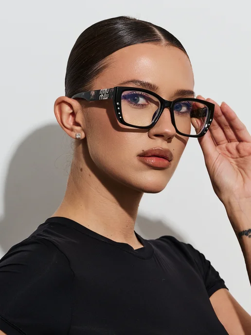 Re optics Очки имиджевые miu miu, черный, фото 17