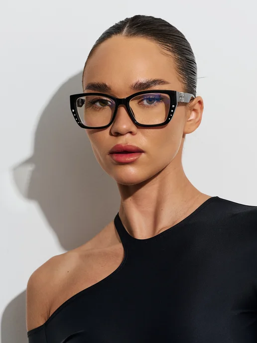Re optics Очки имиджевые miu miu, черный, фото 3