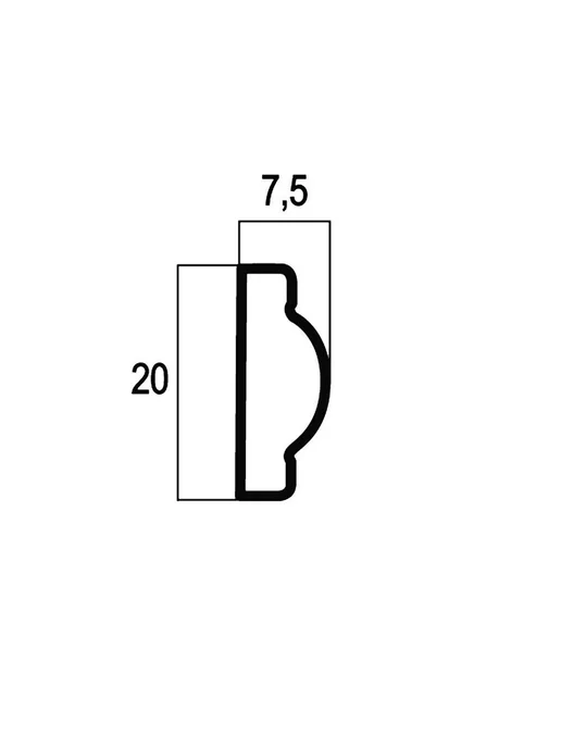Cosca Decor Молдинг на стену декоративный 110 см - 2 шт, 2 шт, фото 2