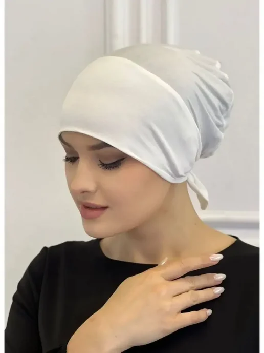 HABIBI Боне на завязке прямой, белый, фото 3