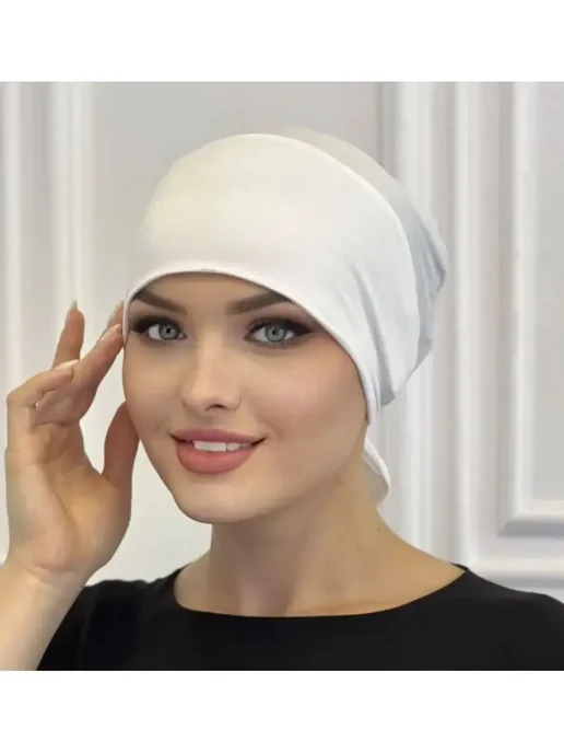 HABIBI Боне на завязке прямой, белый, фото 4