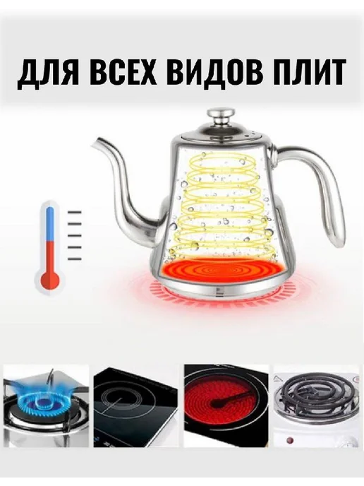 Home TRADE Чайник заварочный 1000 мл, 1 л, фото 2