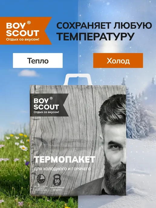 Boyscout Термопакет для продуктов многоразовый, 42х45 см, 42x45 см, фото 3
