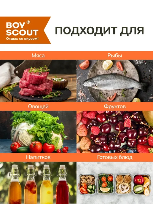 Boyscout Термопакет для продуктов многоразовый, 42х45 см, 42x45 см, фото 5