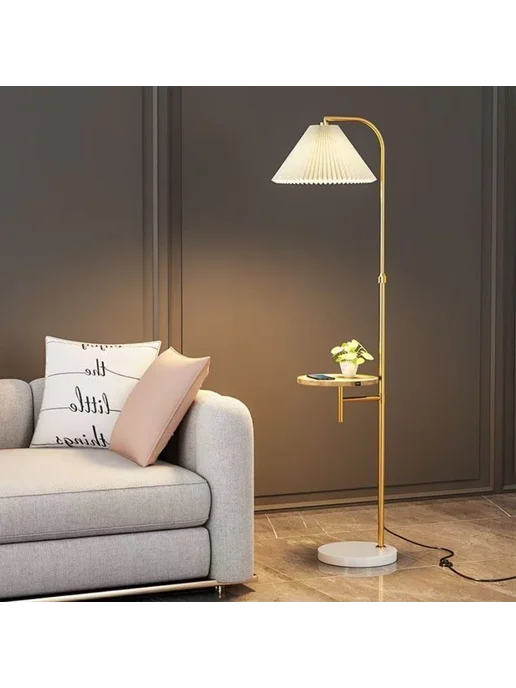 Oliver Light Многофункциональный напольный светильник, белый, фото 2