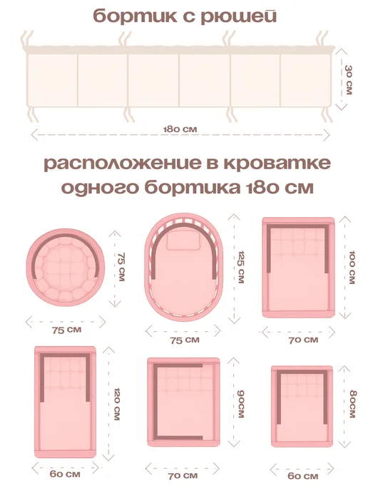 MamaMia Бортики в кроватку для новорожденных с рюшами, голубой, фото 6