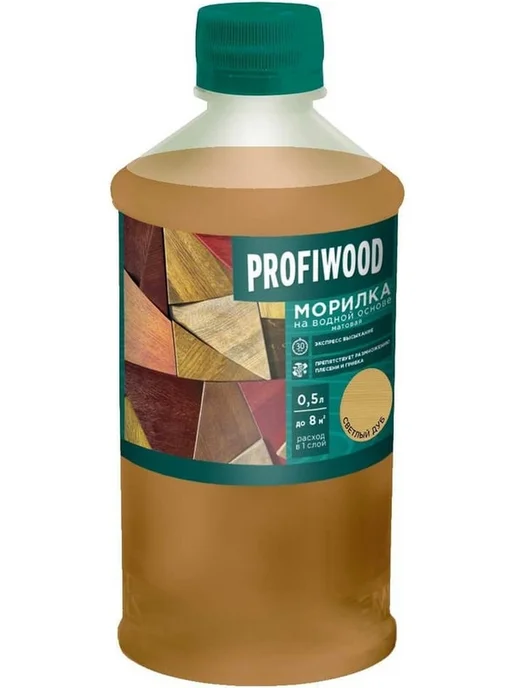 Profiwood Морилка для тонирования древесины 0.5 кг цвет светлый дуб, 500 г, фото 3