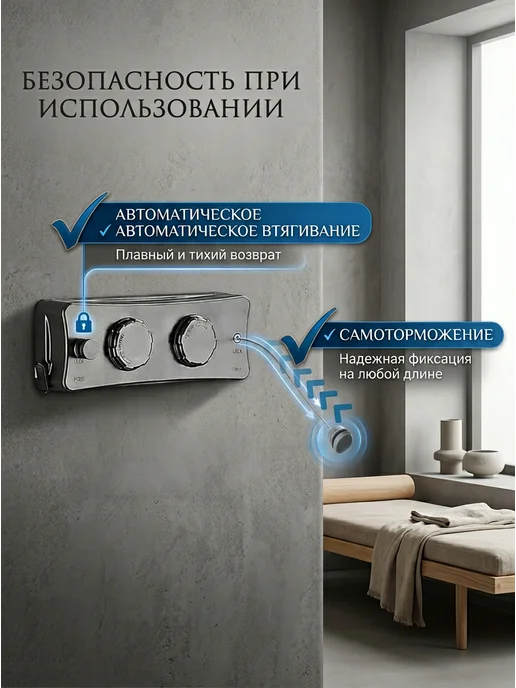 Настенная сушилка для белья, скрытый монтаж, серый, фото 3
