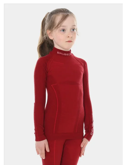 Brubeck Термобелье лонгслив Active Wool, красный, фото 2
