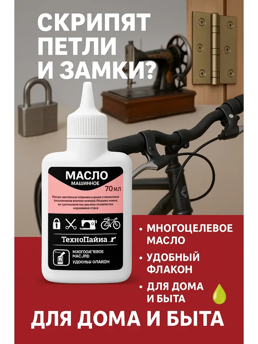 Масло машинное бытовое для смазки замков швейных машин