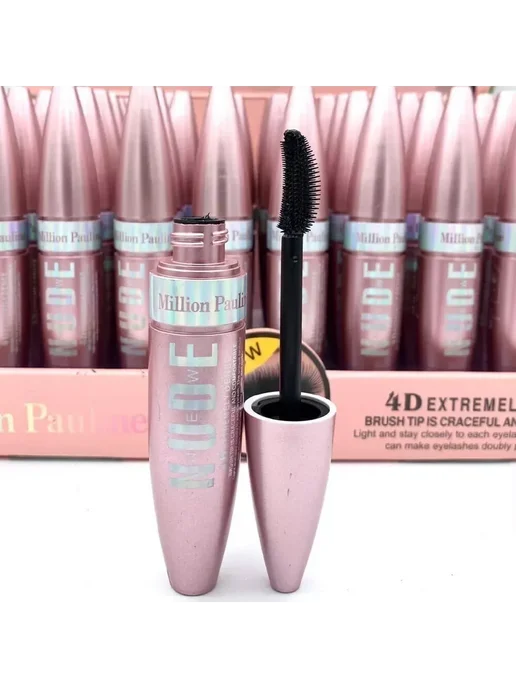 Водостойкая тушь для ресниц New Nude 4D Extremely, черный