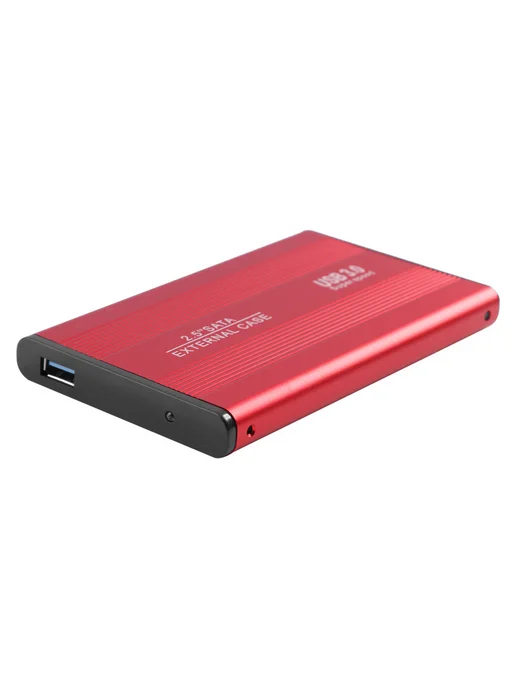 2,5-дюймовый USB 3.0 бокс для жёсткого диска красный, красный