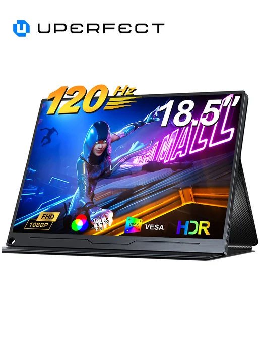Uperfect Игровой дисплей 18,5" 120 Гц для Steam Deck PS5 HDMI USB C, вариант