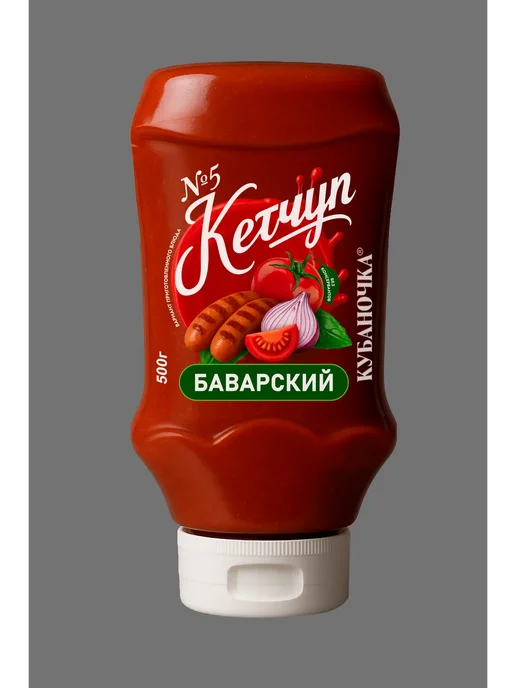 Кубаночка Кетчуп томатный Баварский 500гр(Набор из 2шт), 500 г, 2 шт, фото 2