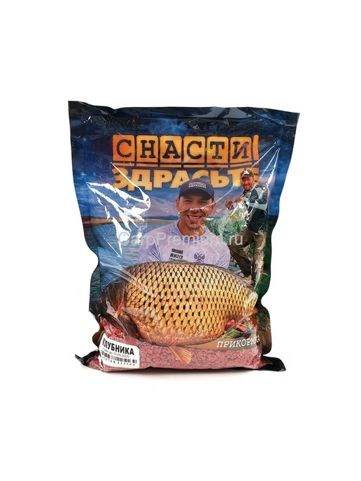 Carp Premium Прикормка Карповая Снасти, здрасьте Клубника 800 г, 800 г