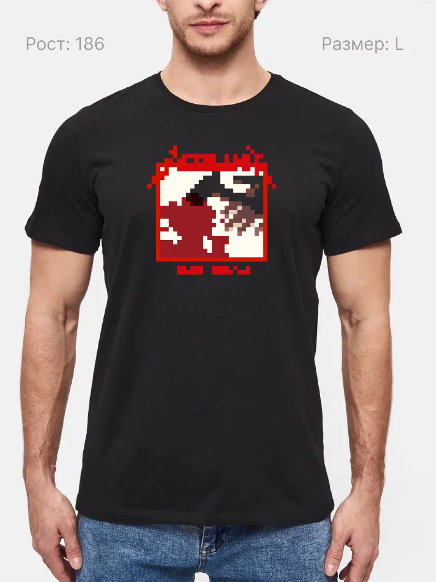 Футболка Metallica прикол пиксель