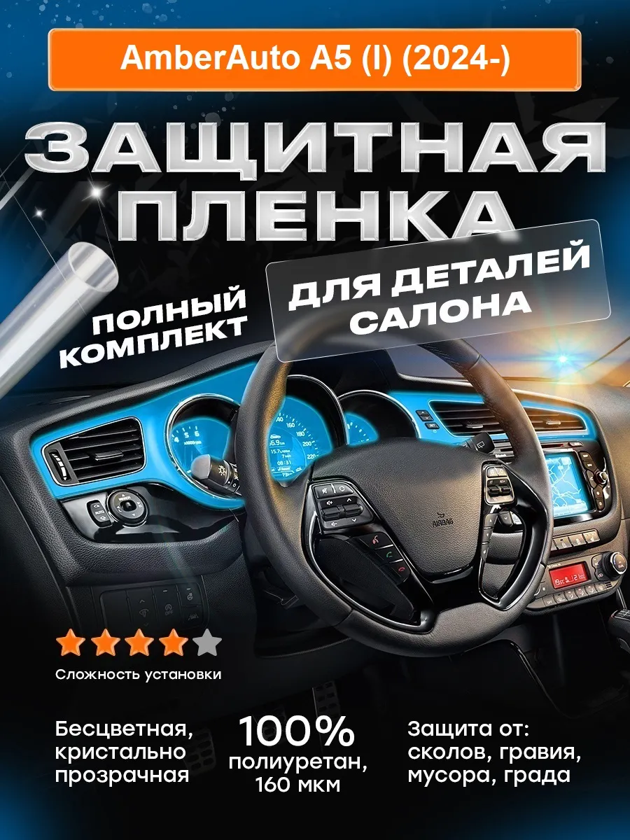 Плёнка для оклейки салона AmberAuto A5 (I) (2024-)
