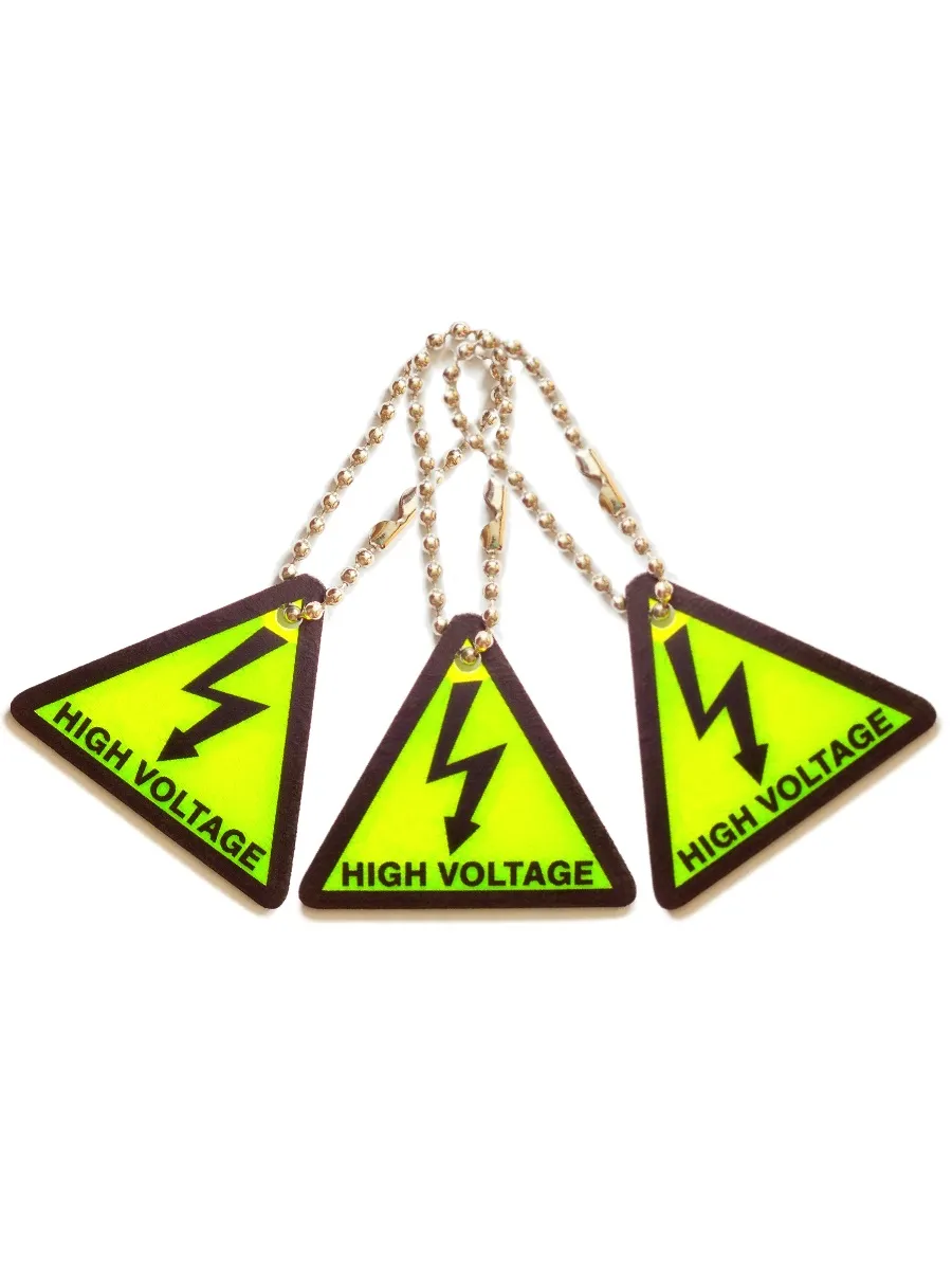 Светоотражатель подвеска "High Voltage" набор 3 штуки