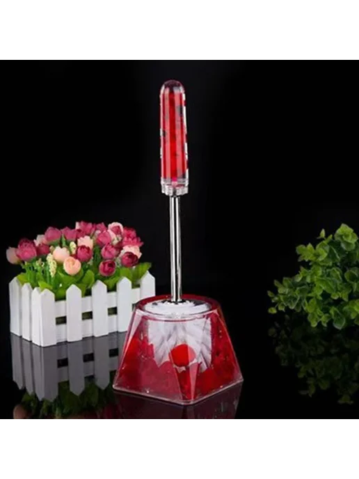 Ёршик для унитаза Acrylic Fresh Flower Красный 1 шт, 1 шт