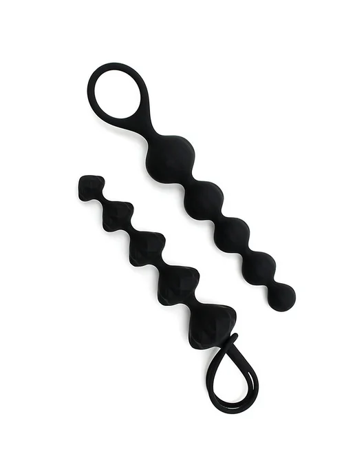 Satisfyer, Германия Набор анальных стимуляторов Satisfyer Love Beads black, черный