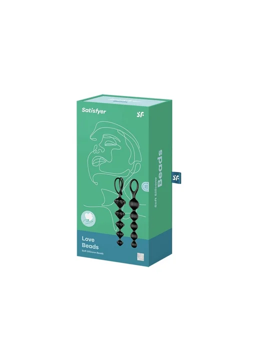 Satisfyer, Германия Набор анальных стимуляторов Satisfyer Love Beads black, черный, фото 2