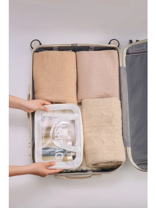 andabags Набор косметичек 3 в 1 для бассейна и путешествия, белый, фото 7