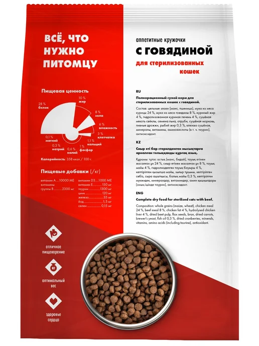 Сухой корм ULTRA Кошек для собак, 0,6 кг, фото 2