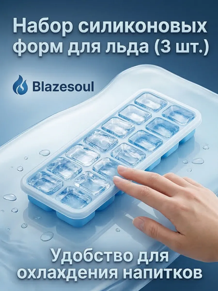 Формы для льда 3 штуки