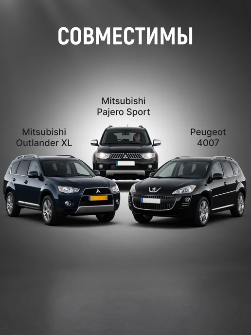Вольсо Кнопка на руль Mitsubishi, Citroen, Peugeot - черный глянец, черный, фото 3