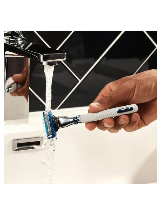 GILLETTE Кассеты для бритья сменные лезвия для бритвы Mach3 8шт, 2 шт, фото 7