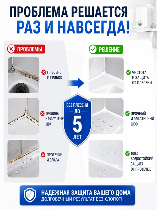 Tytan professional Герметик для ванной силиконовый санитарный белый 280 мл, 280 мл, фото 5