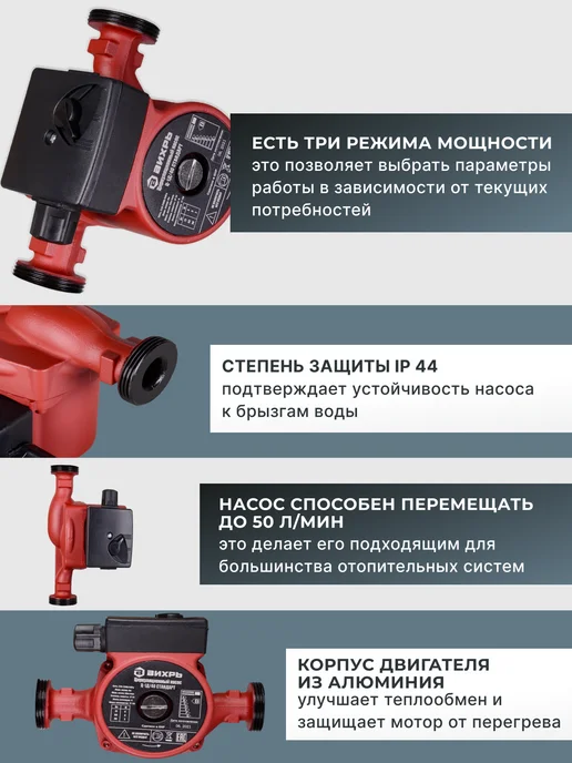Насос циркуляционный для отопления Ц-1Д/40 стандарт — фото 2