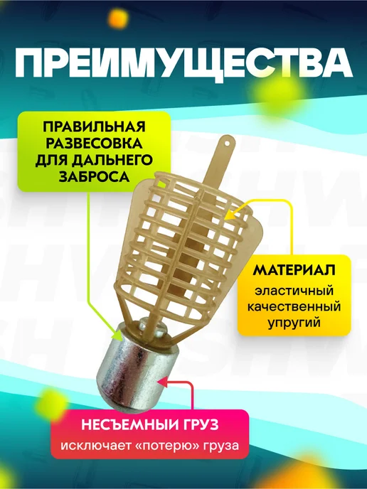 FISHWISH Кормушка для рыбалки для фидера, вариант, фото 2