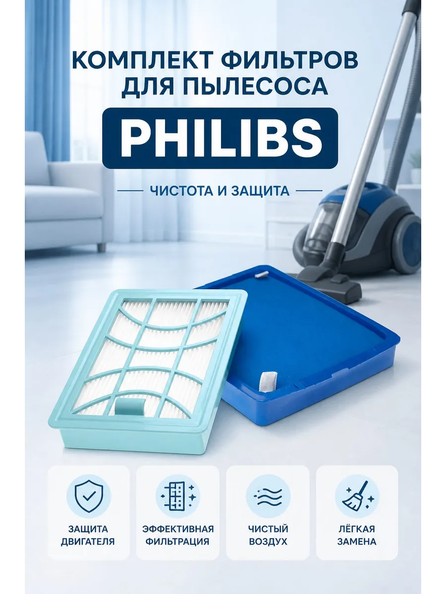 Комплект фильтров для пылесоса Philips