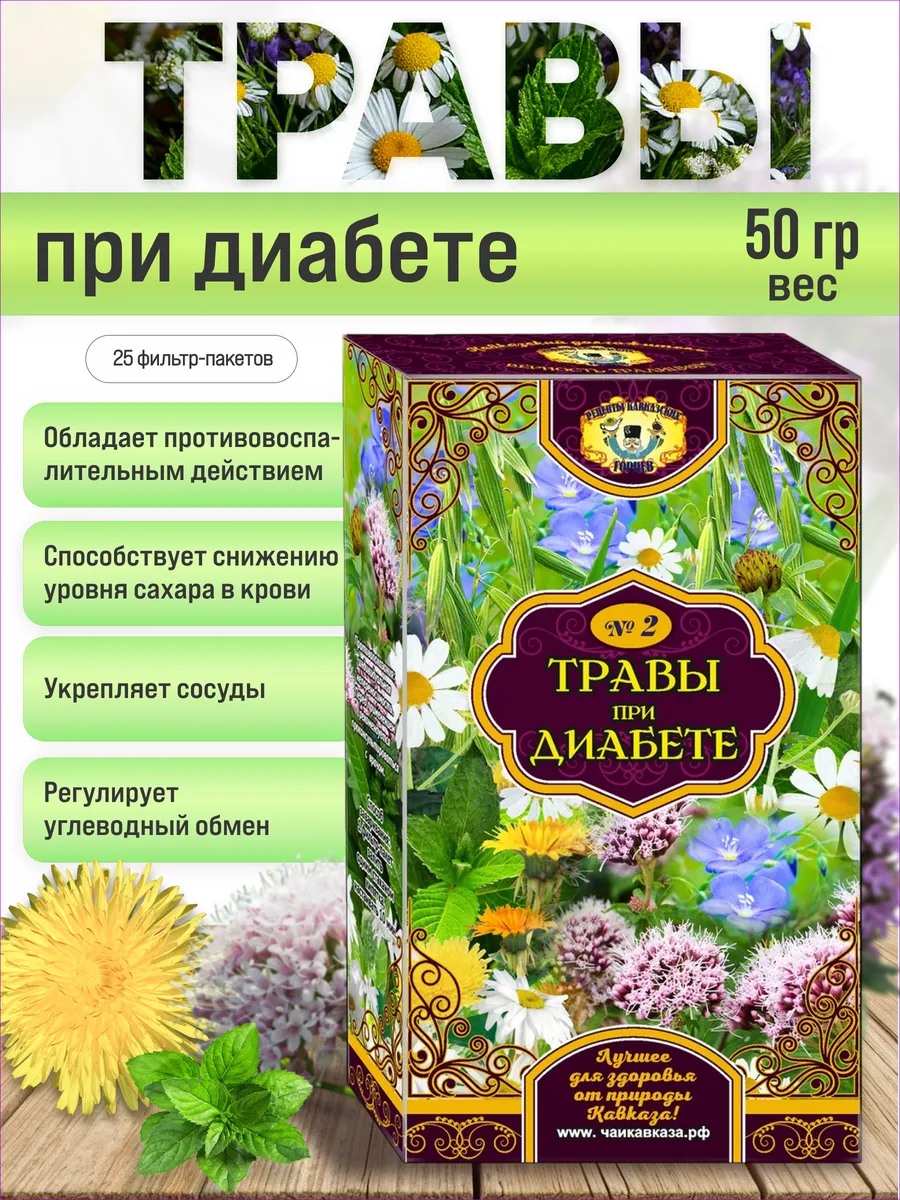 Травы при диабете