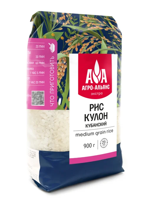 Агро-Альянс Рис Кулон кубанский 900г, 900 г, фото 2
