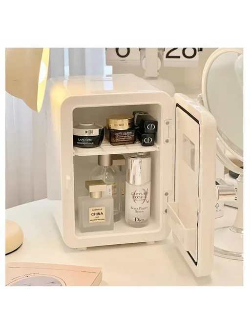 Холодильник мини для косметики и лекарств, белый, фото 4