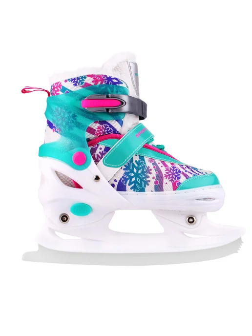 SPORT COLLECTION Коньки женские раздвижные ледовые для девочки с мехом, белый, фото 7