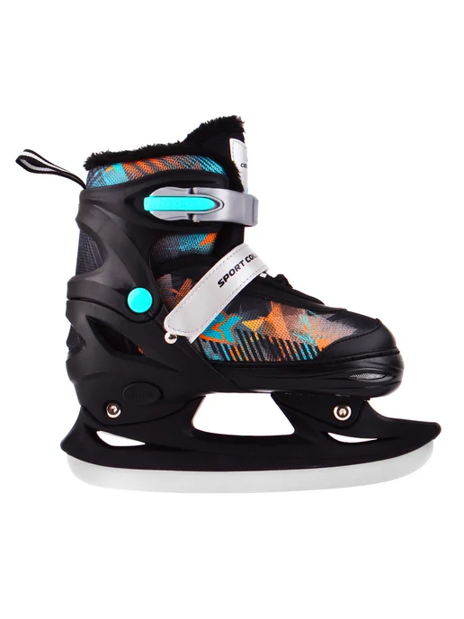 SPORT COLLECTION Коньки раздвижные ледовые для мальчиков, черный, фото 2
