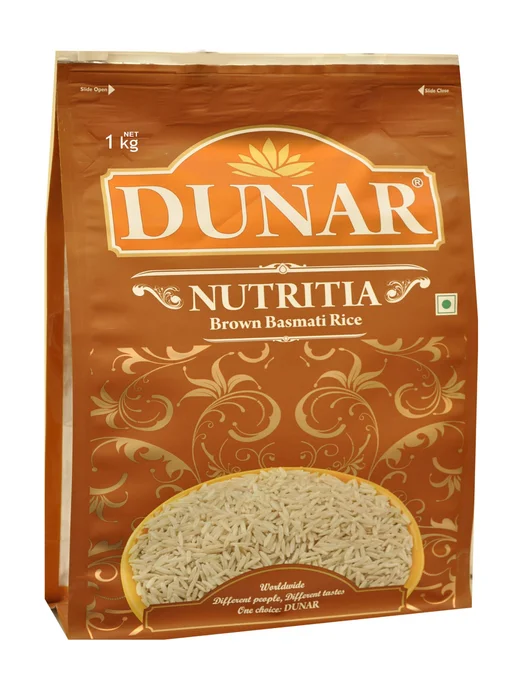 Dunar Рис Basmati Nutritia нешлифованный 1 кг x 2 шт, 1 кг, 2 шт, фото 2