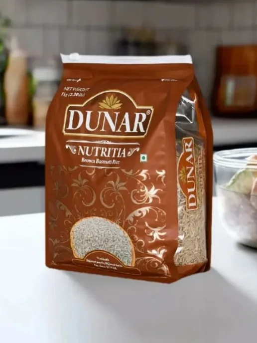 Dunar Рис Basmati Nutritia нешлифованный 1 кг x 2 шт, 1 кг, 2 шт, фото 6