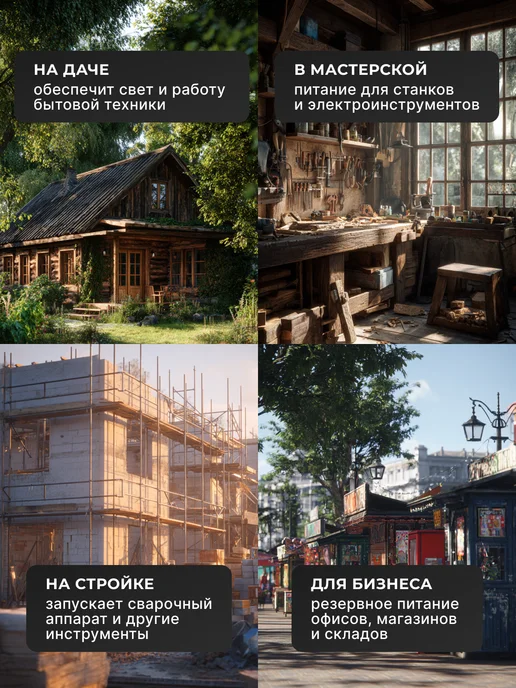 Генератор бензиновый 7 кВт DY8,0LX — фото 4