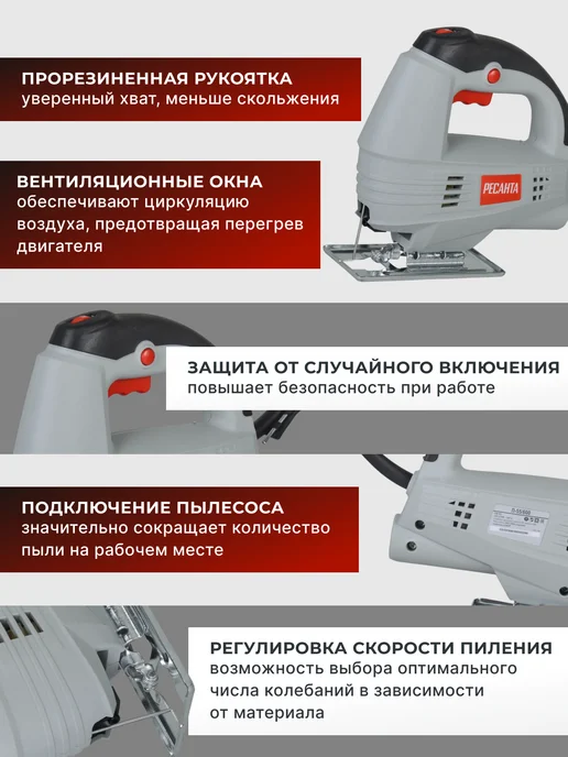 Лобзик электрический по дереву профессиональный Л-55/600 — фото 2