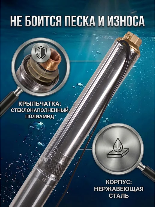 Насос скважинный погружной для воды СН-55 — фото 3