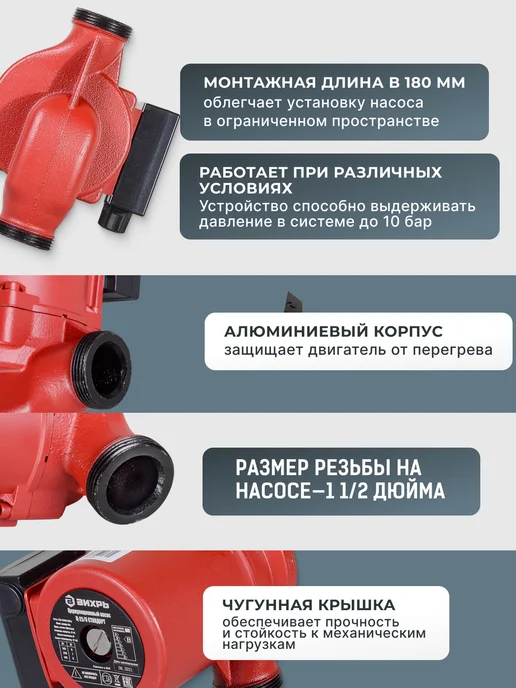 Насос циркуляционный для отопления Ц-25/8 — фото 2