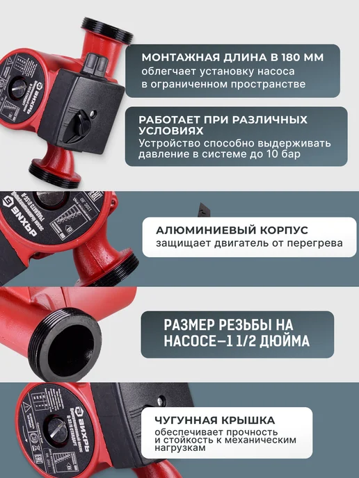 Насос циркуляционный для отопления Ц-32/6 — фото 2